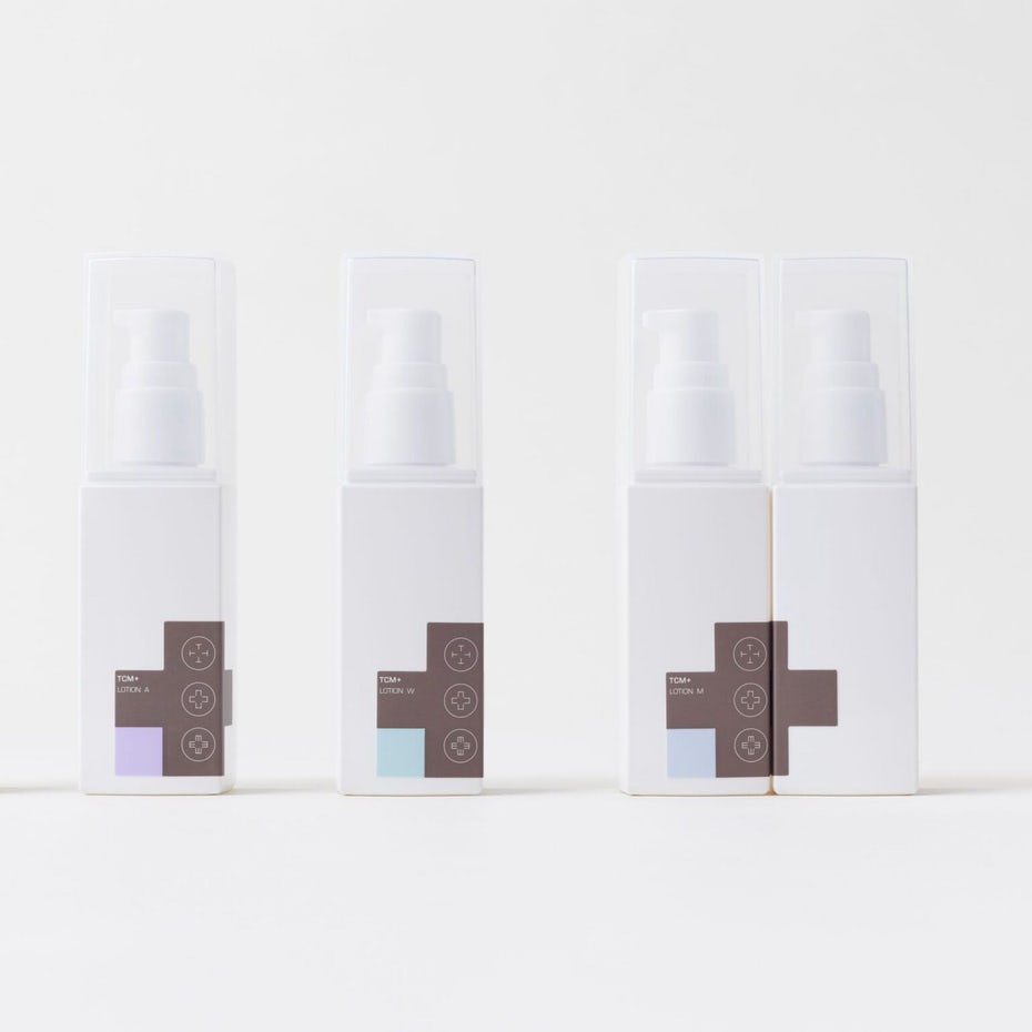 Minimalist skincare packaging