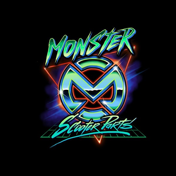 Monster scooter parts logo