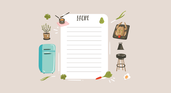 Make a food and recipe blog