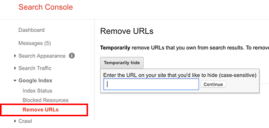 Remove URL tool