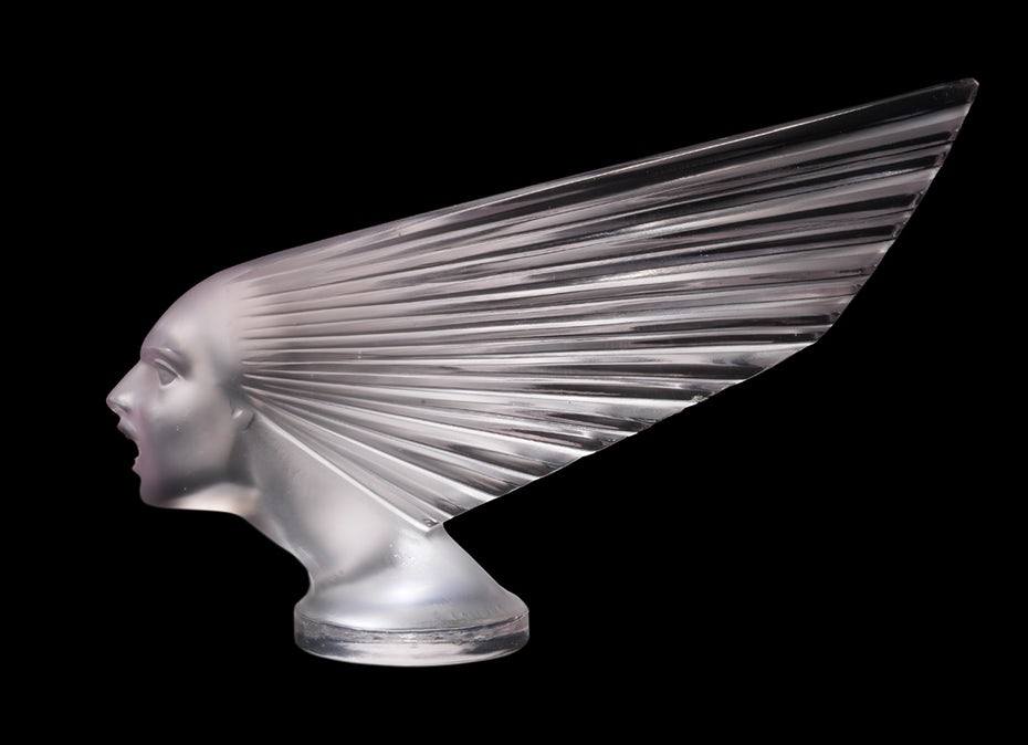 “Spirit of the Wind” car mascot by René Lalique