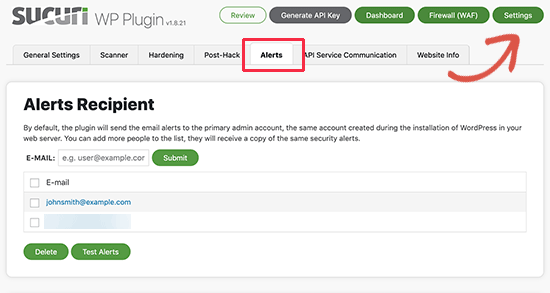 Sucuri Alerts