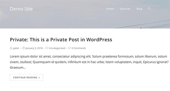 Private post preview in WordPress